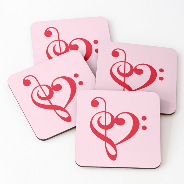Item preview, I love music, red heart with music notes designed and sold by beakraus.