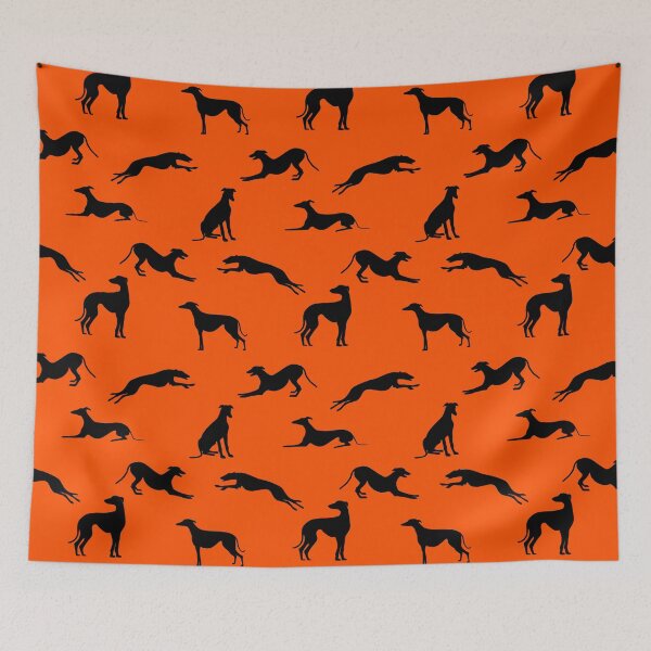 Item preview, Greyt Greyhound Silhouettes - FF5000 designed and sold by GreytGraphicals.