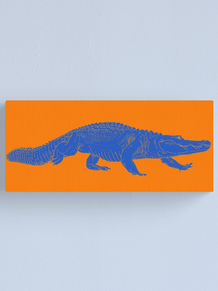 Big blue Gator Canvas Print