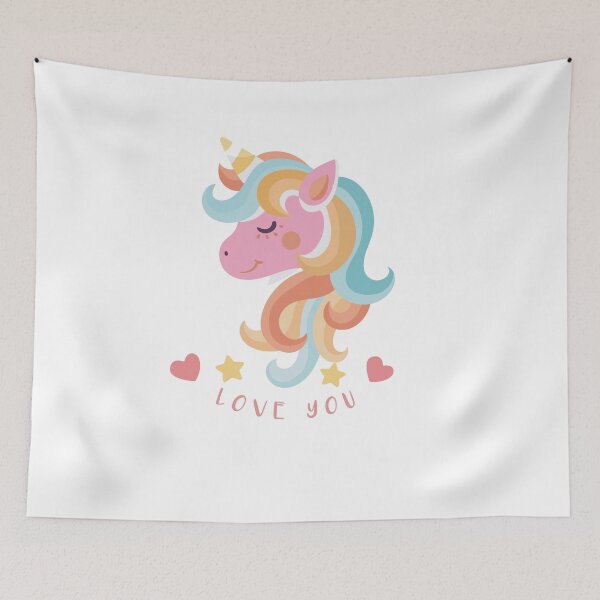 Item preview,  unicorn beatiful unicorn illustration designed and sold by Tedd7.