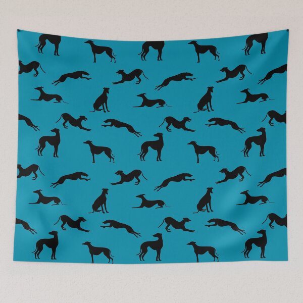 Item preview, Greyt Greyhound Silhouettes - 008FAF designed and sold by GreytGraphicals.