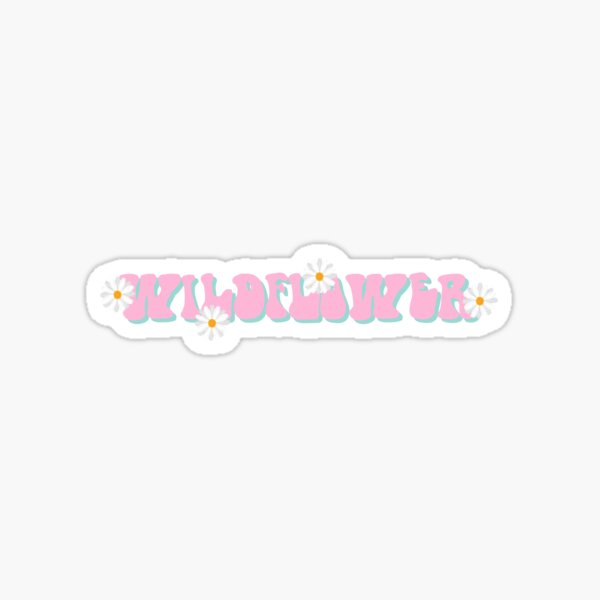 Wildflower on purple Sticker