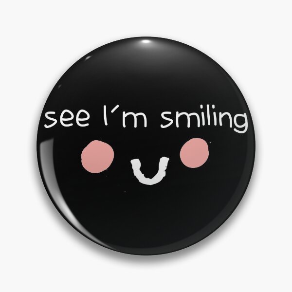 Aperçu de l'œuvre Voir je souris citation drôle avec visage souriant créée et vendue par MerchSpot.