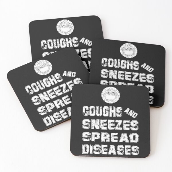 Item preview, COUGHS AND SNEEZES SPREAD DISEASES FLATTEN THE CURVE T-Shirt designed and sold by bigerdan.