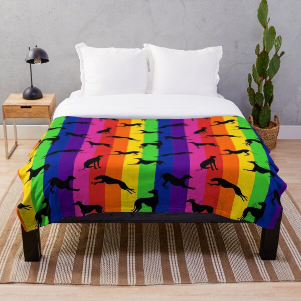 Artikelvorschau, Greyt Greyhound Silhouetten - auf Regenbogen entworfen und verkauft von GreytGraphicals.