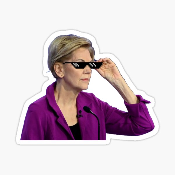 Item preview, Elizabeth Warren "Deal With It" designed and sold by jsetow.
