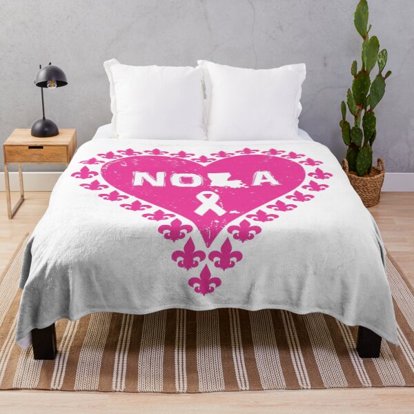 Item preview, Think Pink NOLA Fleur de Lis Heart designed and sold by StudioBlack.