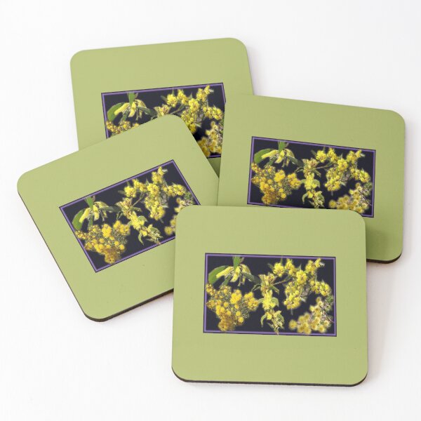 Item preview, Native Wattle Flowers in Photo Collage designed and sold by NinLAheN.