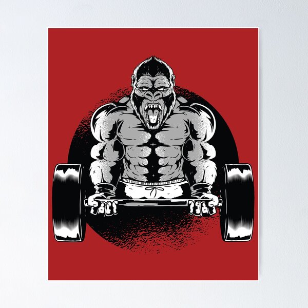Gorilla Mode Workout Beast Lifting Weights Bodybuilding Silverback