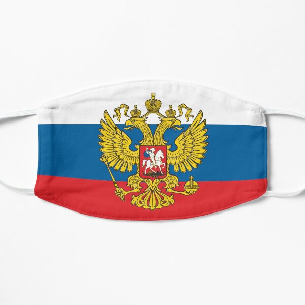 Russian Eagle Flag Flat Mask