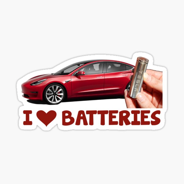 Tesla Model 3 Batterie-Aufkleber - TESLA Exterieur - Shop