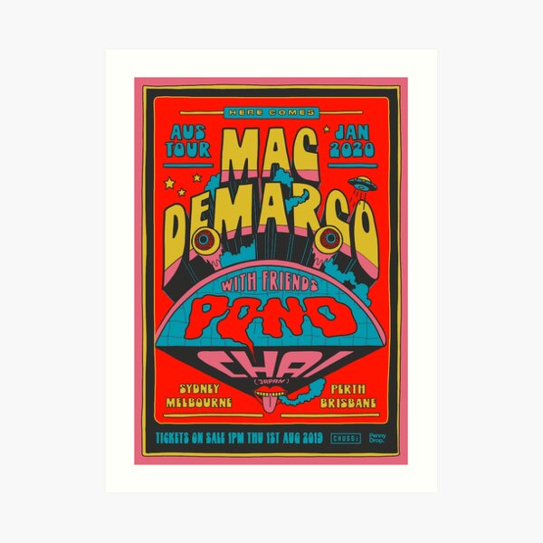 Mac DeMarco x Pond Chai Tour Art Print
