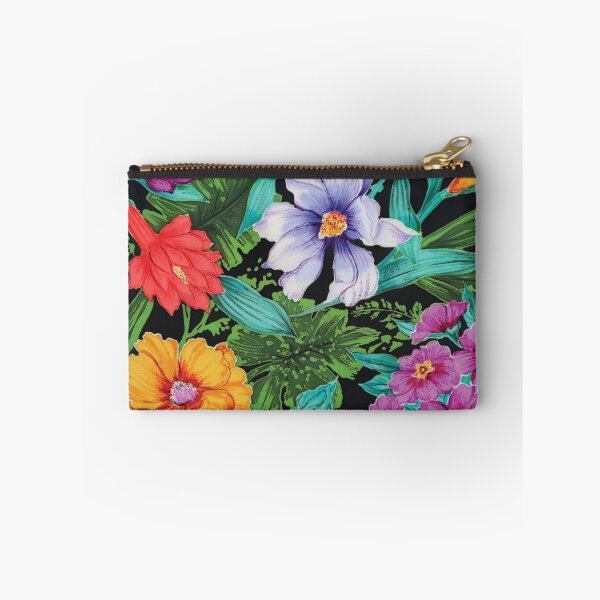 Item preview, Flower Spray Black Ground designed and sold by Leslie Rogers Todder.