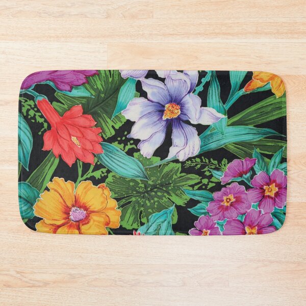 Item preview, Flower Spray Black Ground designed and sold by Leslie Rogers Todder.