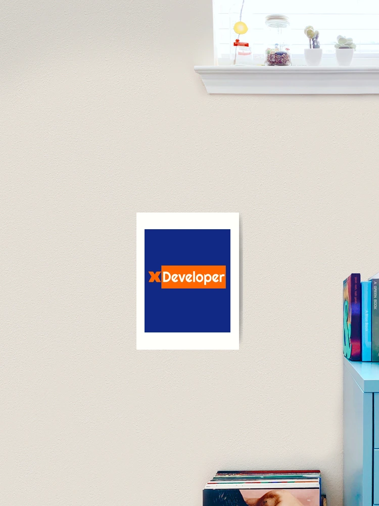 Thumbnail 2 of 3, Art Print, Variable X Developer, Coding, Programmer designed and sold by IASunshine.