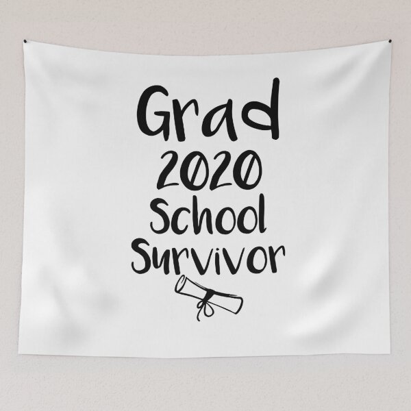 Item preview, Grad School Survivor 2020 / Funny Graduation Shirt / MBA School Graduation / PHD Graduation / Graduate School Graduation Gift / Graduation Shirts designed and sold by Noussairox.