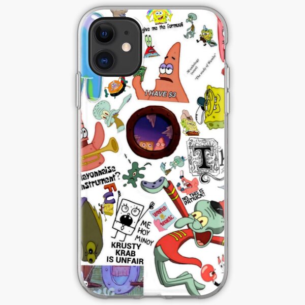 Spongebob Collage Updated iPhone Soft Case