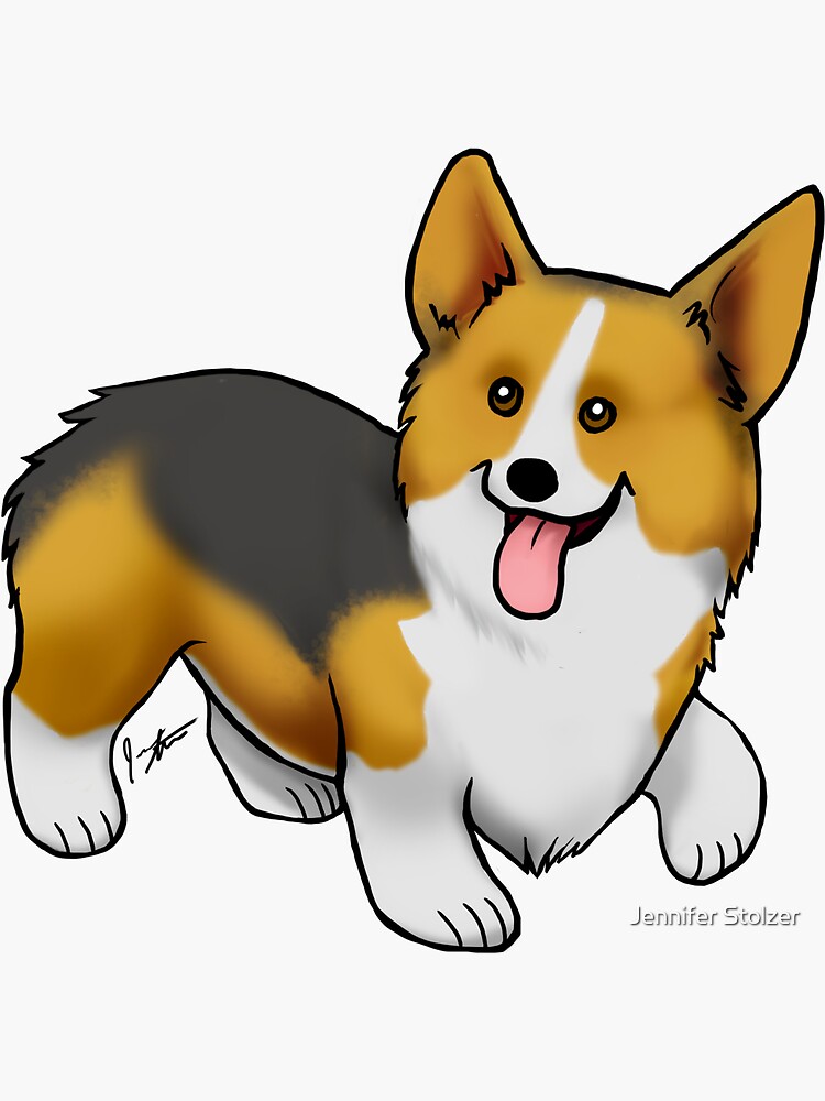Pembroke Welsh Corgi - Red Head Tri-Color by jameson9101322