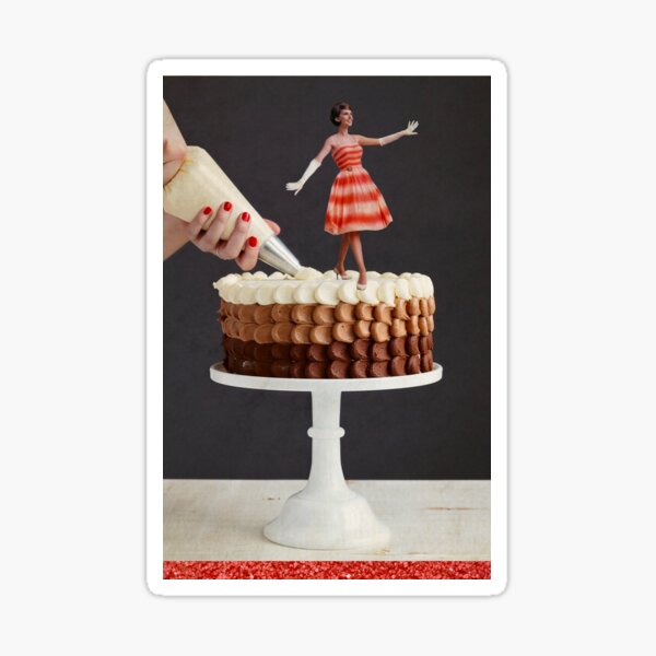 Item preview, Cake Walk - Vintage Inspired Collage designed and sold by JennCreatesArt.