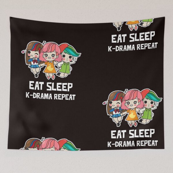 Item preview, Eat Sleep K-Drama Repeat designed and sold by larspat.