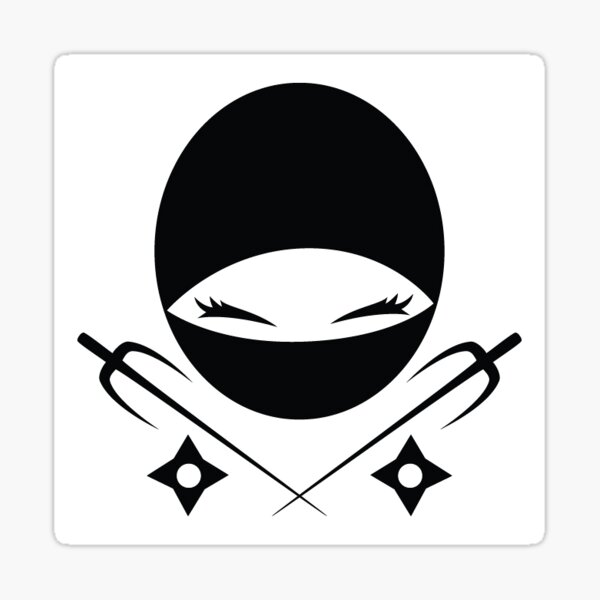 Ninja Girl Logo Sticker