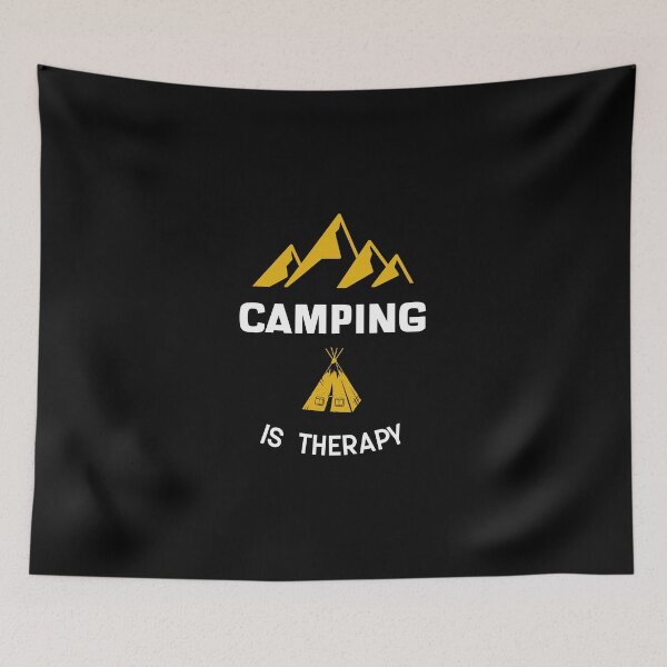 Item preview, Camping is Therapy designed and sold by friendlyspoon.