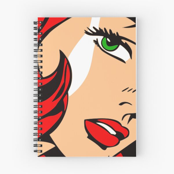 Item preview, Comic Girl Red Head Pop-Art designed and sold by Nance929.