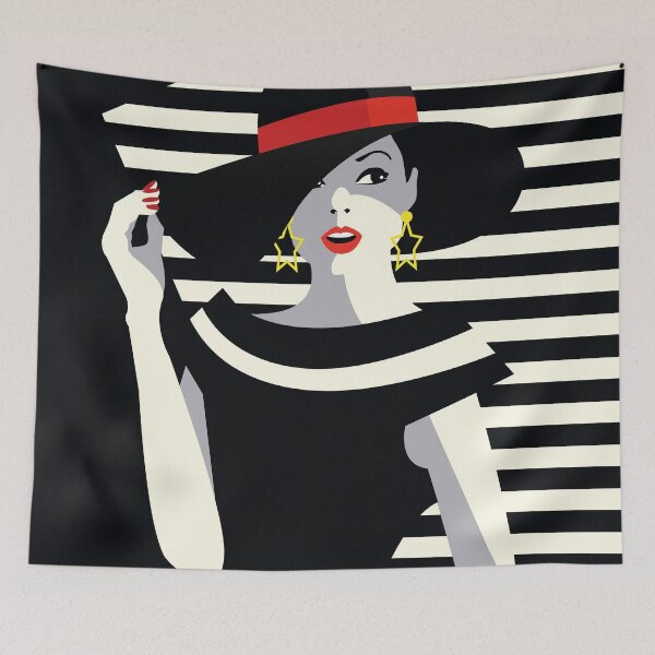 Item preview, Eighties Fashionista - Nagel Inspired Retro Socialite designed and sold by Lori-Goree.