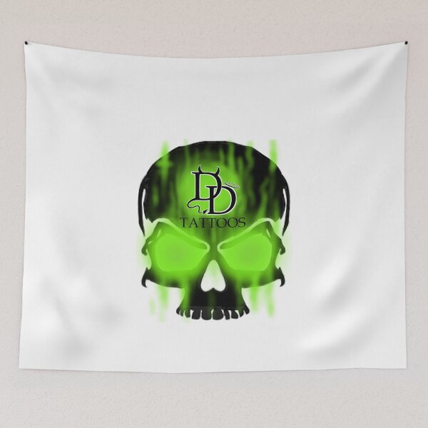 Item preview, Deviantly Devyn Tattoos with Skull designed and sold by Seren14.