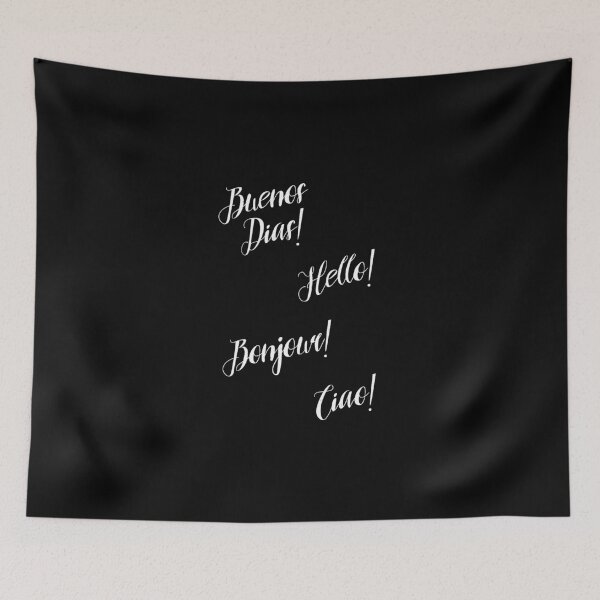 Item preview, Buenos Dias Hello Bonjour Ciao designed and sold by dk-design85.