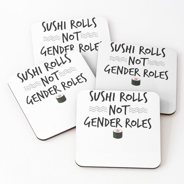 Item preview, Sushi Rolls Not Gender Roles , Womens Rights Shirts ,Feminist Shirts ,Feminism , designed and sold by Noussairox.