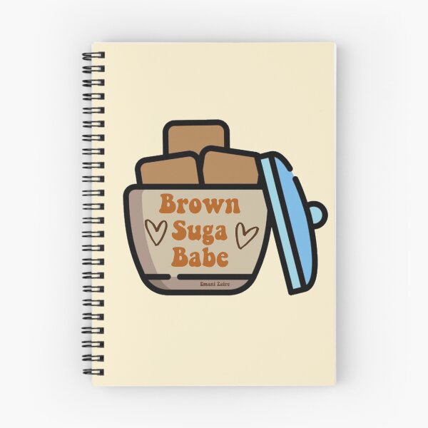 Artikelvorschau, BSB Sugar Bowl Spiral Notebook entworfen und verkauft von brownnsugababe.