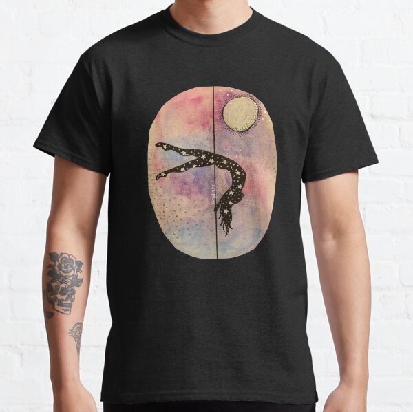 Starry Silhouette Pole Dancer Classic T-Shirt