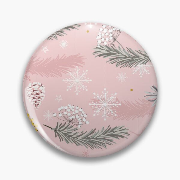 Artikelvorschau, Rosa Weihnachtsmuster Midcentury Style Kitschy Holiday entworfen und verkauft von Lori-Goree.