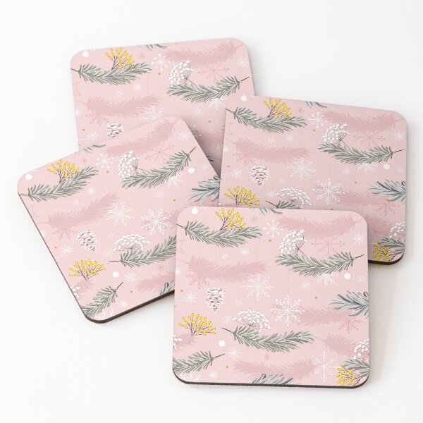 Item preview, Pink Christmas Pattern Midcentury Style Kitschy Holiday designed and sold by Lori-Goree.