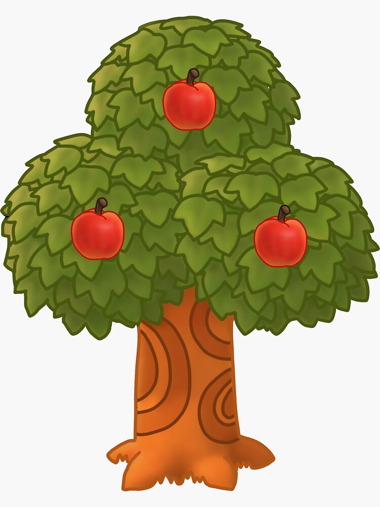 "Apple Tree Animal Crossing" Sticker by triovisuals | Redbubble