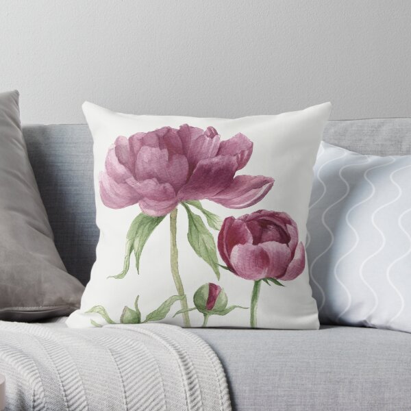 peony Throw Pillow