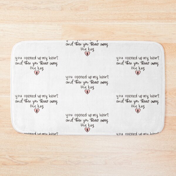 Item preview, "You opened up my heart, and then you threw away the key" quote from song "Strip That Down" by Liam Payne digital lettering designed and sold by averycooluser.