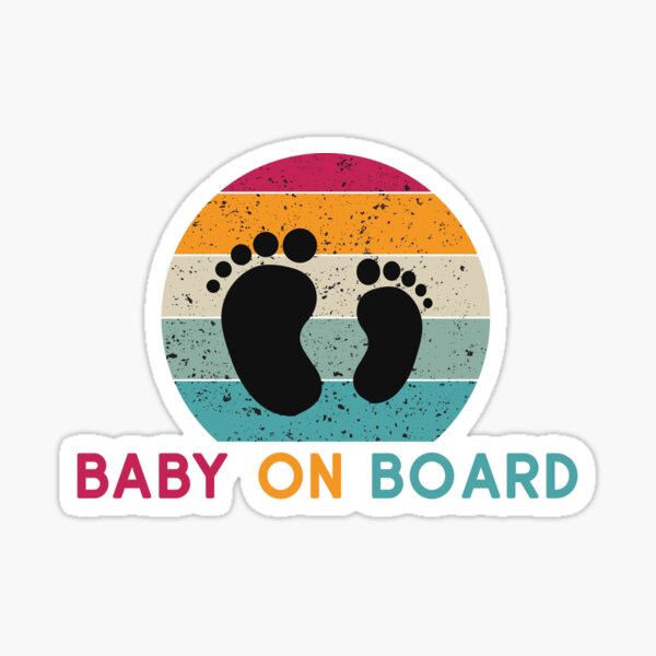 Pegatina personalizada de Bebé a bordo - Pancarta