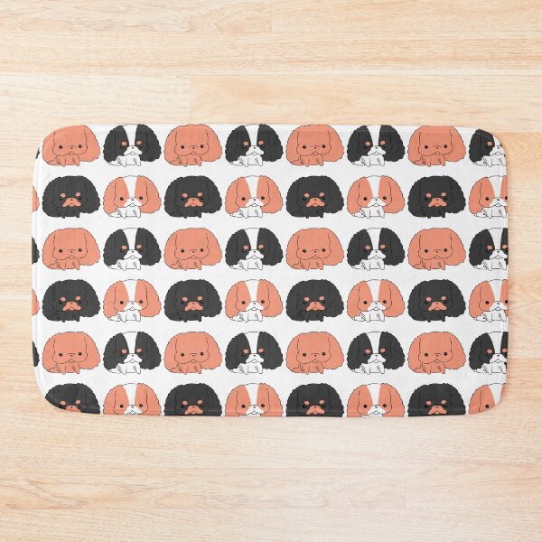 Item preview, Kawaii Cavalier King Charles Spaniel - Ruby, Blenheim, Tri and Black and Tan designed and sold by jollyinu.
