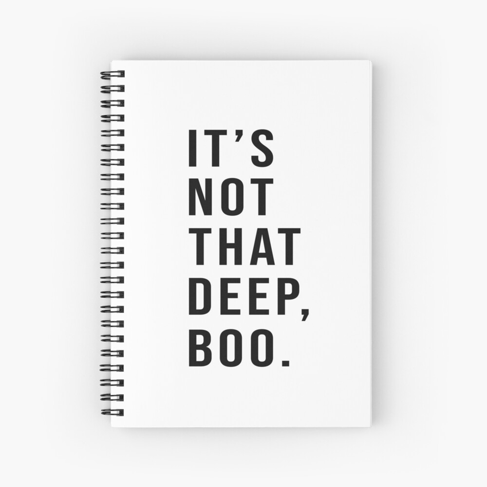 It S Not That Deep Boo Art Print By Teeteeworld Redbubble