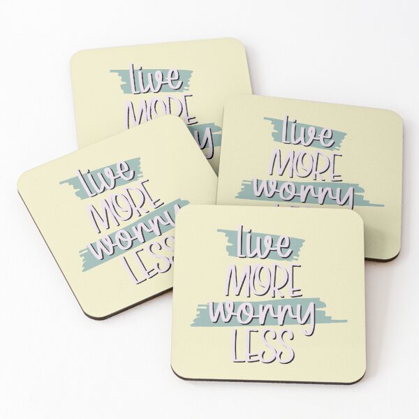 Item preview, Live More Worry Less designed and sold by Art By Lindsay.