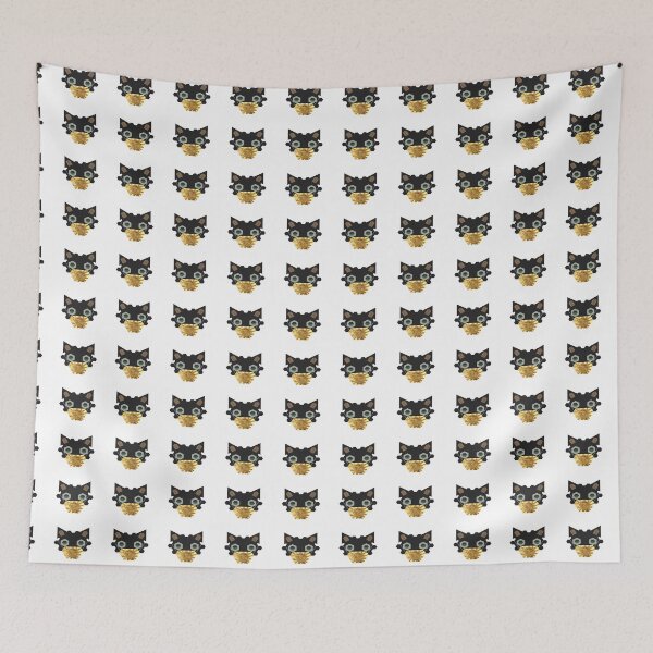 Item preview, Black Cat Wearing Sunny #2 mask designed and sold by wagnerps.
