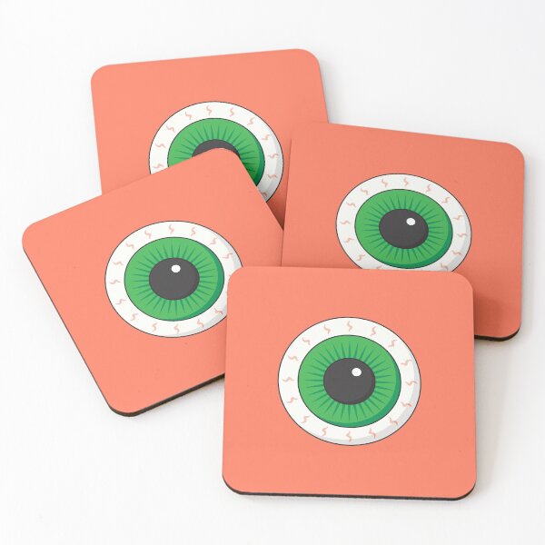 Item preview, Green Eyeball Eye Eyeballs Eyes designed and sold by ThreeLeggedDane.
