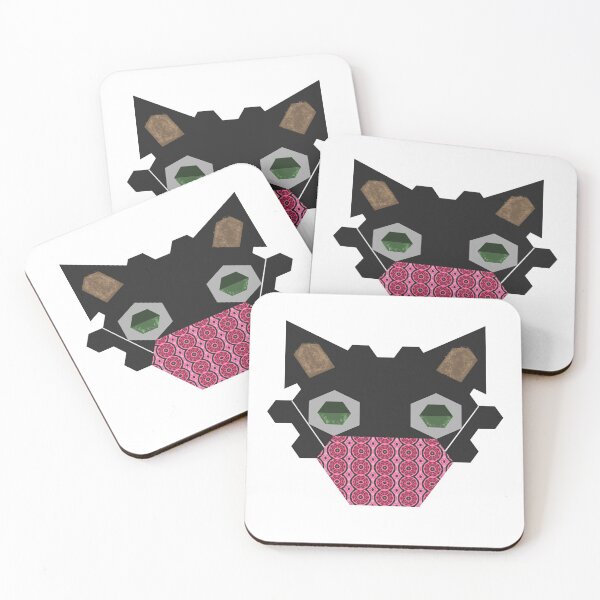 Item preview, Black Cat Wearing "Union" pattern mask designed and sold by wagnerps.