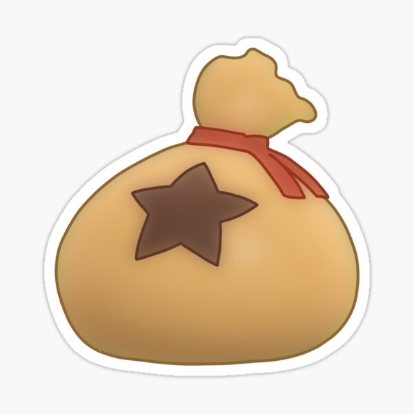 "Money bag Animal Crossing" Sticker by triovisuals | Redbubble