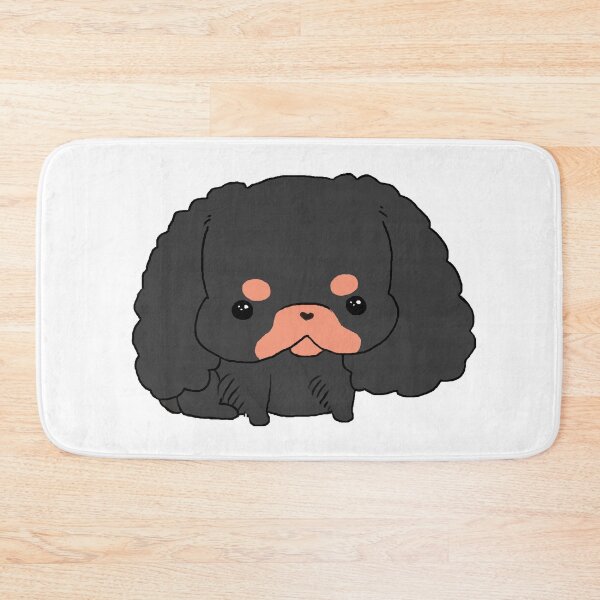 Item preview, Kawaii Cavalier King Charles spaniel - Black and Tan designed and sold by jollyinu.