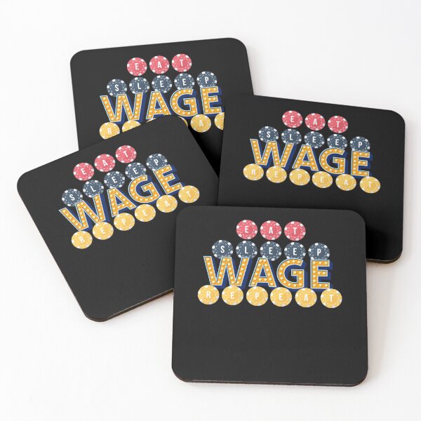 Item preview, Eat Sleep Wage Repeat Gambling Sports Betting Roulette Poker Blackjack Las Vegas designed and sold by Njkfla.