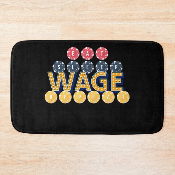 Item preview, Eat Sleep Wage Repeat Gambling Sports Betting Roulette Poker Blackjack Las Vegas designed and sold by Njkfla.
