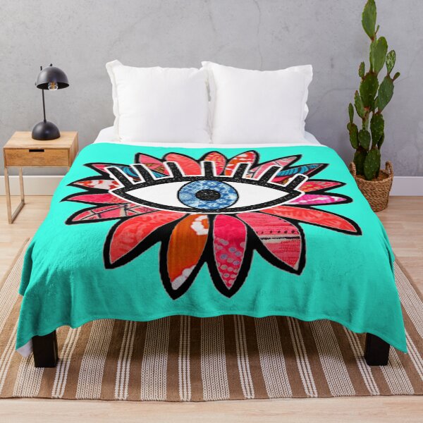 Item preview, Greek Evil Eye Pink Flower designed and sold by artbyomega.